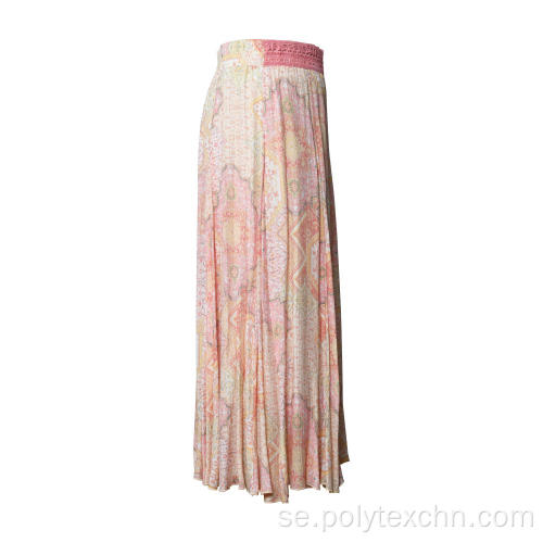 Kvinnlig Boho Holiday Rayon kjol sol